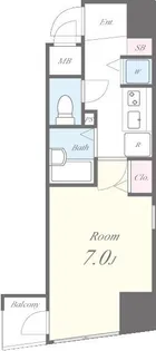 ライフシティ八幡【3階】の間取り