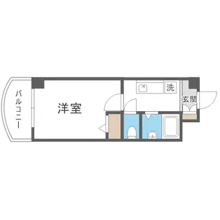 ノルデンハイムリバーサイド天神橋【4階】の間取り