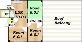 すみれプラザ長堂【3階】の間取り