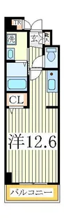 チャームテラス222W【2階】の間取り