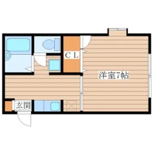 カーサ・ブランシェB【1階】の間取り