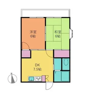 サンフラワー取手【2階】の間取り