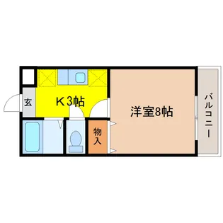 グリーンハピー新寺【2階】の間取り