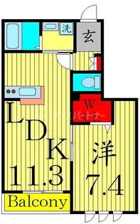 メゾンベベ【1階】の間取り