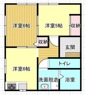 メゾンドルポIII【1階】の間取り
