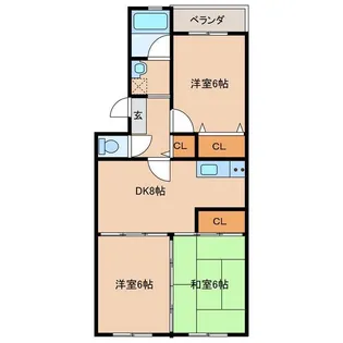 グランメールロリエ【2階】の間取り