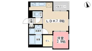 R‐smart山科【3階】の間取り