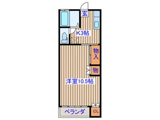 出花レジデンス郷家A棟【1階】の間取り