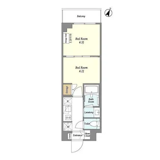 ベルファース駒沢三丁目【1階】の間取り