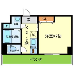 ルミエール八尾駅前【8階】の間取り
