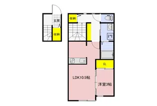 ピュアリィ早稲町【2階】の間取り