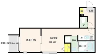Seasons Terrace五反野【3階】の間取り