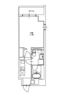 JU RUY ICHIGAYA DAIMACHI【7階】の間取り