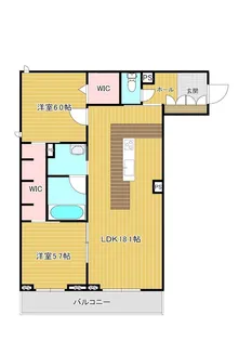 ミリュープラス本町東【2階】の間取り