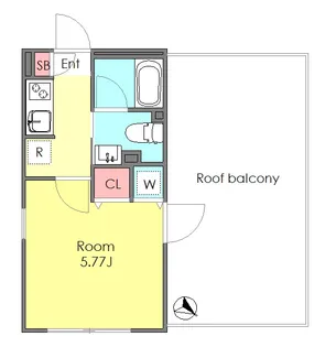 イルヴィアーレ下赤塚【4階】の間取り