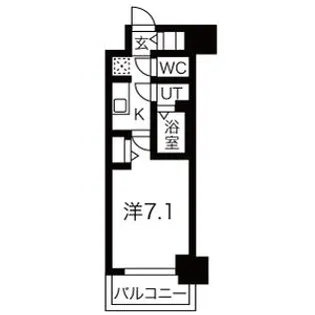 ファステート難波グランプリ【5階】の間取り