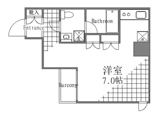 蔵前ローズガーデン【6階】の間取り