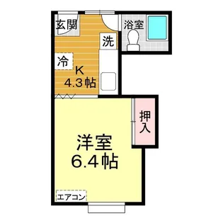 コート矢原【1階】の間取り