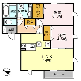 ソレイユ相模が丘【1階】の間取り