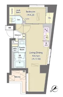 ラフォンテ田端【1階】の間取り