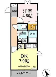 メゾンドゆめが丘【2階】の間取り
