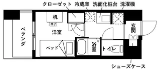 【食事付】レジディア仙台支倉【11階】の間取り