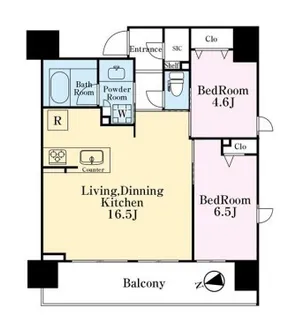 デュオシティ西日暮里ステーシア【3階】の間取り