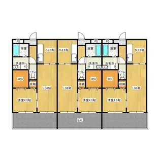 カレント湯郷II【1階】の間取り