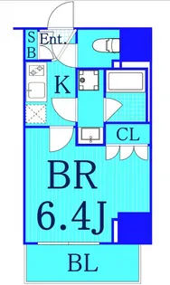 ブライズ吉野町リーヴァ【6階】の間取り