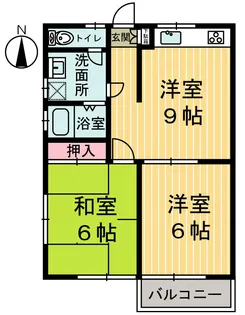 サンビレッジI【2階】の間取り