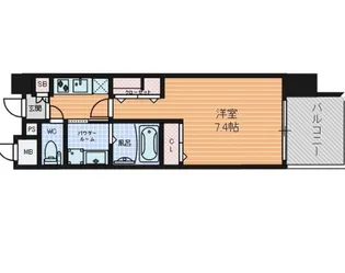 パルティール【7階】の間取り