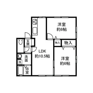 オンリーワンB【2階】の間取り