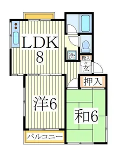 ソファレマリーナB【2階】の間取り