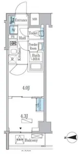 プライマル門前仲町【3階】の間取り