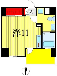 リエス千葉新宿【6階】の間取り