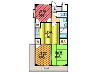 メゾン・ロ-ゼ【4階】の間取り