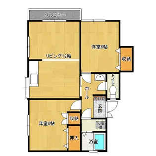 しおたアパート【2階】の間取り