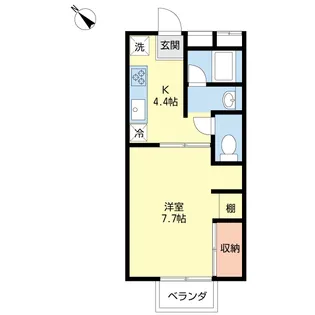 カーサグラード【1階】の間取り
