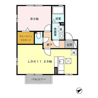 ペアレI【1階】の間取り