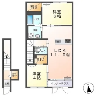 クレーネB【2階】の間取り