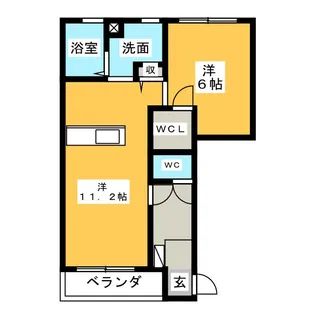 フォロロマーノ・ゆき【1階】の間取り