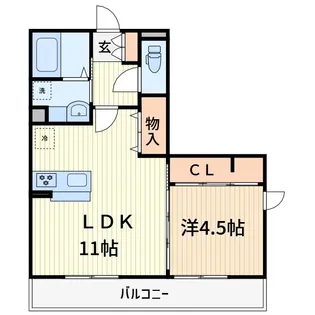 アイピジョン【1階】の間取り