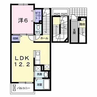 ヴィラ・コンフォート【3階】の間取り