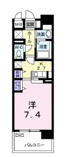 リーフグリーン【8階】の間取り