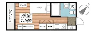 Ligere南行徳West【2階】の間取り