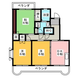 グランドゥール芹が谷【3階】の間取り