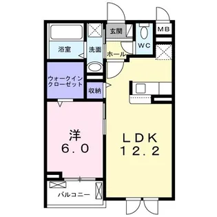 ガーデニアK【2階】の間取り