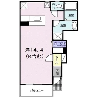 カルム若宮【1階】の間取り