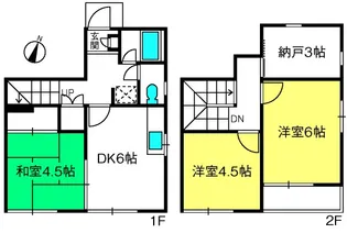 メゾネット領家南【1階】の間取り