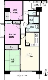 ニュー春日部ダイヤモンドマンション【7階】の間取り